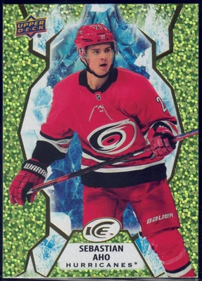 2021-22 Upper Deck Ice #71 Sebastian Aho Green - Image 1 of 2