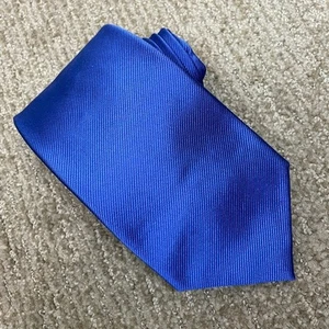 Paul Fredrick Blue Silk Tie 3.5" x 62" Business Classic Old Money USA Made - Picture 1 of 5