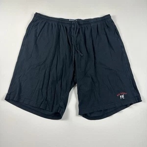 Pantalones Cortos Vintage Big Dogs Para Hombre 3X Cintura Elástica Cordón Perro Logo Vellón Negro - Imagen 1 de 6