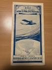 Reiseprospekt Flugplan ITALIEN A.E.I Linea Brindisi Athen Constantinople VINTAGE