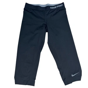 Nike Pro Compression Black Medium 8-10 Activewear Gym Running Dri-Fit Unisex - Picture 1 of 9