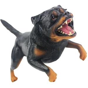 Statua giocattolo modello cane Rottweiler simulato bambino bambino bambino statuina - Foto 1 di 12