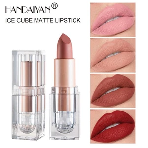 Lippenstift Nude Farbe Matte Lippenstift Lippenstift Seidige Eiswürfel Yoboo - Bild 1 von 16