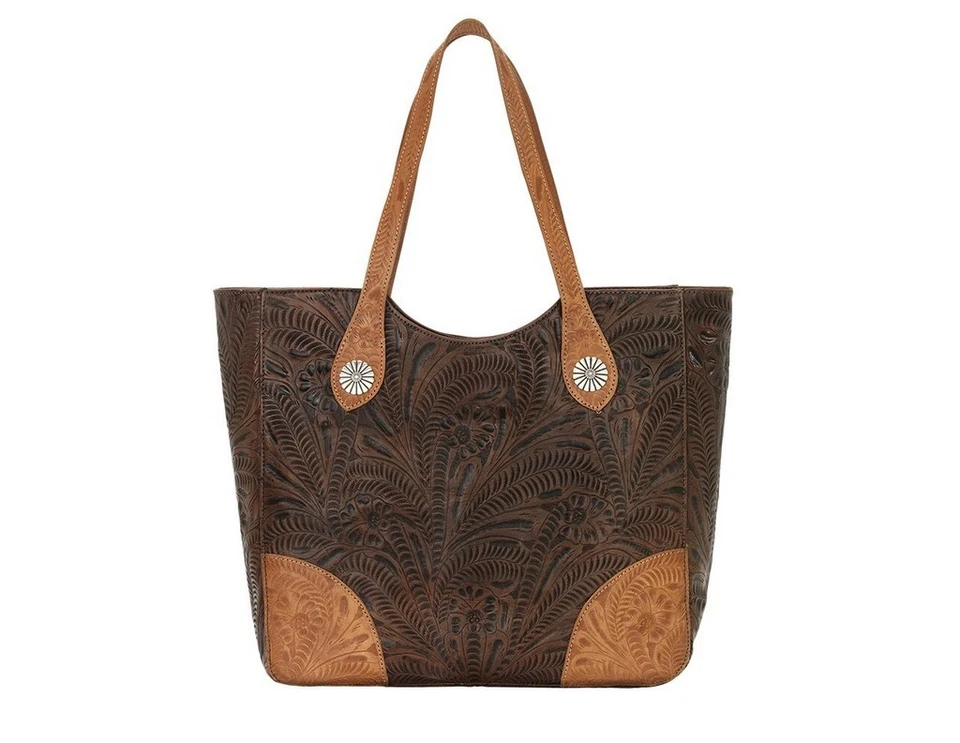American West 6685965 Annies Secret Collection Large Zip Top Tote With Secret Co