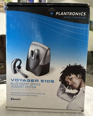 Plantronics Voyager 510S Black/Gray Bluetooth Wireless Office Headset  UNTESTED - Image 1 of 4
