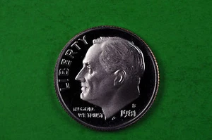 1981-S Deep Cameo Roosevelt Dime moneta a prova di gemma statunitense - Foto 1 di 1