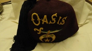 OASIS CAP MASONS FAIR TO GOOD CONDITION SIZE 7 LOU-WALT CO NEW YORK NEW YORK - Picture 1 of 3