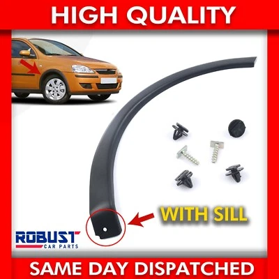 FRONT RIGHT WHEEL ARCH TRIM WITH SILL FOR OPEL VAUXHALL COMBO CORSA C MK2 172437 - Image 1 of 4