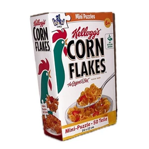 Neu Kellogg´s Mini Puzzle 50 Teile 16x22cm CornFlakes Kellogs Hahn rare Flocken - Bild 1 von 5