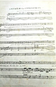 1803 BENJAMIN CARR EARLY AMERICAN SHEET MUSIC SACRED HARMONY W/ SUBSCRIBER LIST - Bild 1 von 9