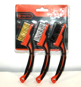 TACTIX METAL WIRE BRUSHES 3 PIECE - Picture 1 of 2