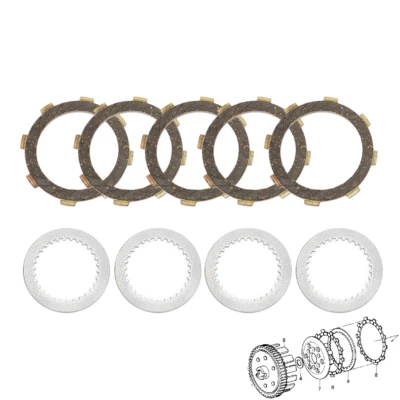 9pc Clutch Friction Steel Plates for Kawasaki KM100A KH100 KE100 KD80 MINI Motor - Изображение 1 из 4