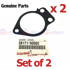 Genuine Toyota Hilux KUN26 1KD 3.0 Diesel EGR Connector Pipe Gasket x2 - Picture 1 of 20