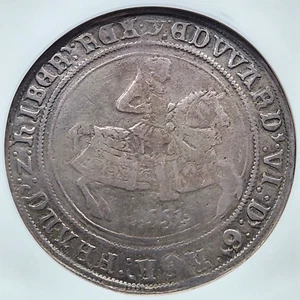 Scarce Silver 1551 England Crown Edward VI S-2478 | NGC F15 - Picture 1 of 3