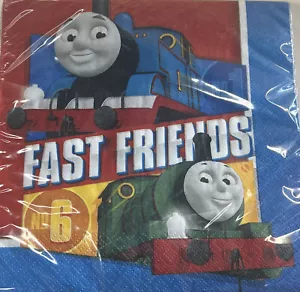 THOMAS THE TANK Luncheon NAPKINS (16) ~ Birthday Party Supplies 2-ply - Picture 1 of 2