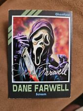 Dane Farwell Custom Signed Card - Ghostface From Scream