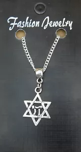 Collier étoile de David Chai 18" ou 24 pouces judaïsme gastrique Māḡēn Dāwīḏ pendentif - Photo 1 sur 5