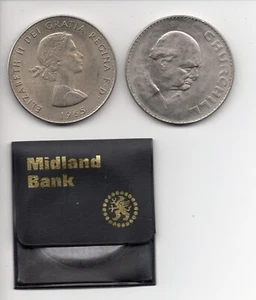 GB - Moneda (CF04) Elizabeth - 1965 - Corona Churchill + Cartera Presentación - Imagen 1 de 1