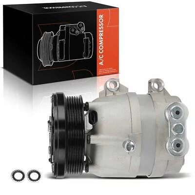 AC Compressor with Clutch for Oldsmobile Intrigue 1999 2000-2002 V7 Style 2-Pin - Image 1 of 4