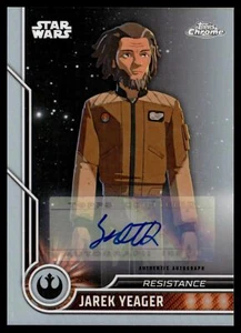 2023 Topps Chrome Star Wars JAREK YEAGER AUTO #39 SCOTT LAWRENCE - Picture 1 of 2