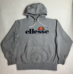 Ellesse Hoodie Womens L Gottero Sweatshirt Hooded Pullover Gray - Picture 1 of 15