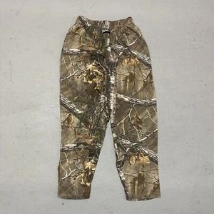 Vintage 90s Real Tree Outdoor Highland Timber Baggy Camo Sweatpants Hunting Sz M - Picture 1 of 11