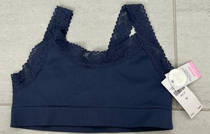 Justice Lace Trim Navy Bralette ~ Size 30 ~ Brand New with Tags, NWT - Picture 1 of 3
