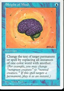 MAGIC THE GATHERING 5A EDICIÓN AZUL SLEIGHT OF MIND - Imagen 1 de 1
