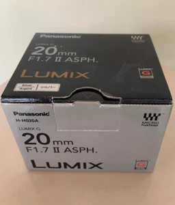 Panasonic H-H020A-S LUMIX G 20mm F1.7 II ASPH. Silver New from Japan - Picture 1 of 6