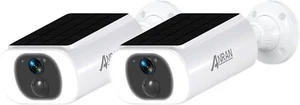 Anran 2 Pack 2K Security Cameras Wireless Outdoor, Integrated Solar Panel, Wifi - Picture 1 of 8