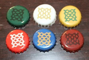 Spain. ALHAMBRA Beer Bottle Top Crown Caps Used Lager Spain complete set of 6 - Picture 1 of 2