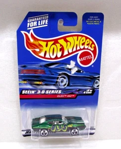 Hot Wheels "Seein 3D Series" Green Old's 442 - Imagen 1 de 4