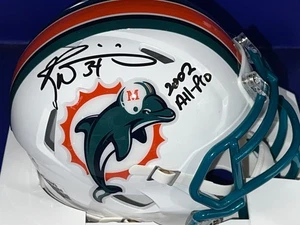 RICKY WILLIAMS MIAMI DOLPHINS 2002 ALL PRO PSA AUTHENTICATED SIGNED MINI HELMET - Picture 1 of 2