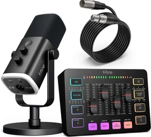 FIFINE Gaming Equipment Bundle, Dynamic XLR/USB Gaming Mikrofon Set - Bild 1 von 12