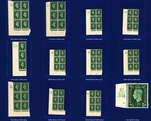 SG462 1937 1/2d verde Q1 Ctrl E39 5 (E/I) MFG/MNH elección de 12 cilindros kavx - Imagen 1 de 25