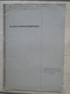 Notizen CARRARA'S STEINBRUCKEN carrières de marbre, 1962. Ex. Robert Queneau - Foto 1 di 4