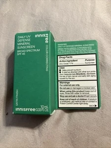 Innisfree Daily UV Defense Mineral Sunscreen SPF 45 Travel Size 10ml - Picture 1 of 2