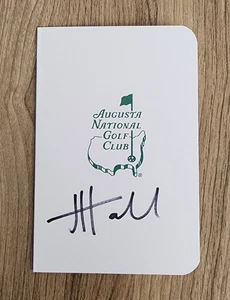 Harry Hall Signed Masters Scorecard Augusta National Golf Club PGA RAD - Picture 1 of 3