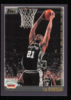 2000-01 Topps #60 Tim Duncan HOF Basketball SPURS NM - Image 1 of 3