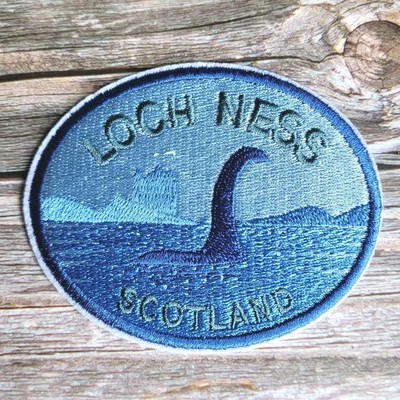 Lochness Monster Scotland Cryptid Folklore Embroidered Iron on Patch - Image 1 of 2