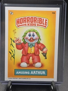 Horrorible Kids 92b Amusing Arthur "The Joker" Artist Autograph Mark Pingitore - Picture 1 of 2