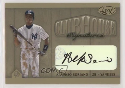 2002 Leaf Clubhouse Signatures Gold /25 Alfonso Soriano Auto - Image 1 of 2