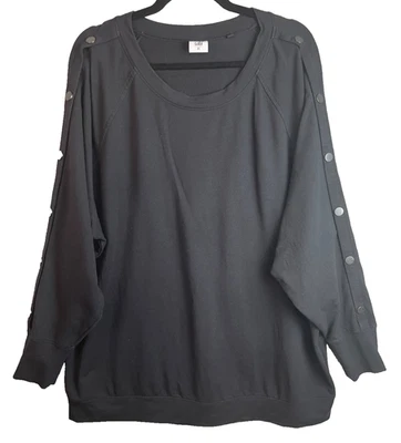 Sudadera Cabi Manga a Presión Mujer XL Negra Suave Acogedora Elastizada Pullover Estilo 3686 Foto 1 de 4