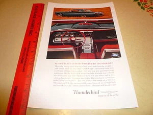 Ford Thunderbird T-Bird 300 H.P.Ad Advertisement Vintage  - Picture 1 of 1