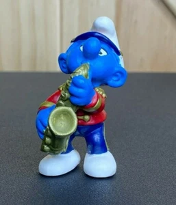 Smurfs 20485 Saxophone Smurf Vintage Figure Marching Band PVC Toy Figurine - Picture 1 of 9
