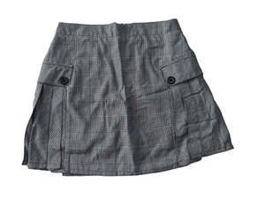 Lands End Skirt Womens 2 Skort Pleat Plaid Tartan Tennis Academia Preppy #4028 - Picture 1 of 14