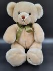 Hamleys Teddy Bear Green Bow  Cream Cuddly Soft Toy T2490 T371