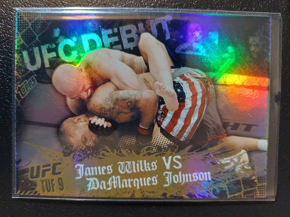 James Wilks vs DaMarques Johnson #112 2010 UFC Main Event Thick Gold Parallel - Image 1 of 2