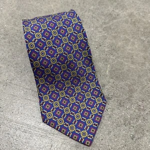 Stefano Ricci Multi Color 100% Silk Stacked Medallion Glossy Self Tipped Tie - Picture 1 of 5