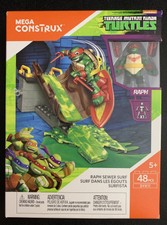 Teenage Mutant Ninja Turtles Raph Sewer Surf Mega Construx 2016 Mattel